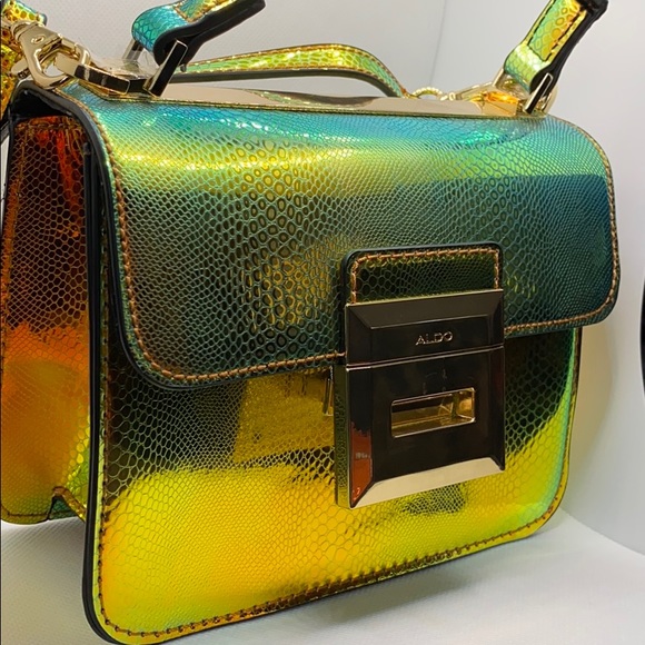 Aldos Metallic snakeskin Purse - Picture 2 of 4